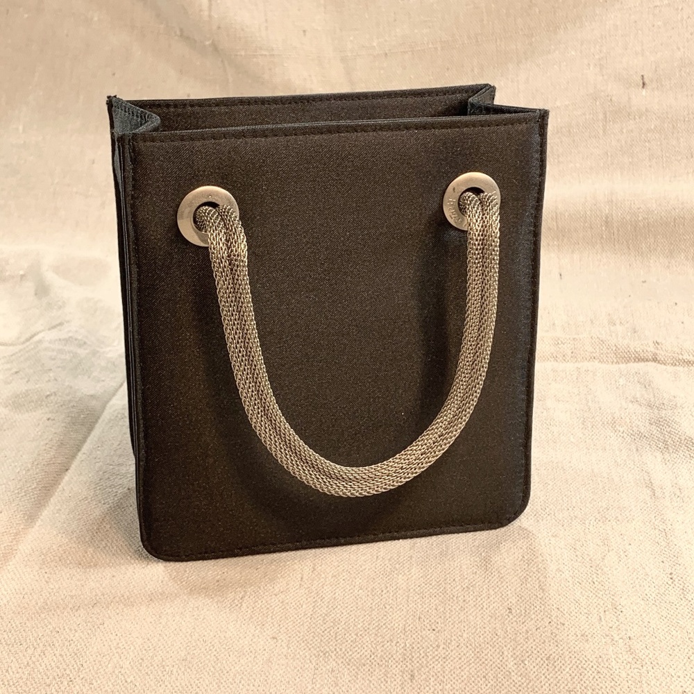 Enzo Angiolini Evening Bag Black Satin
